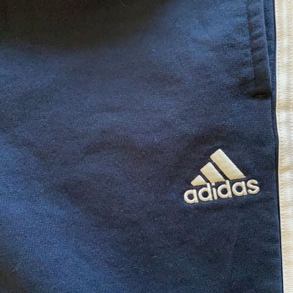 Blue and white adidas sweatpants/track pants - Picture 3 of 3